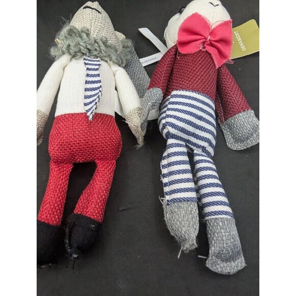 2017 Target Fable Binned Lion And Squirrel Ornaments Plush Set Of 2 Around 7" - Picture 5 of 12